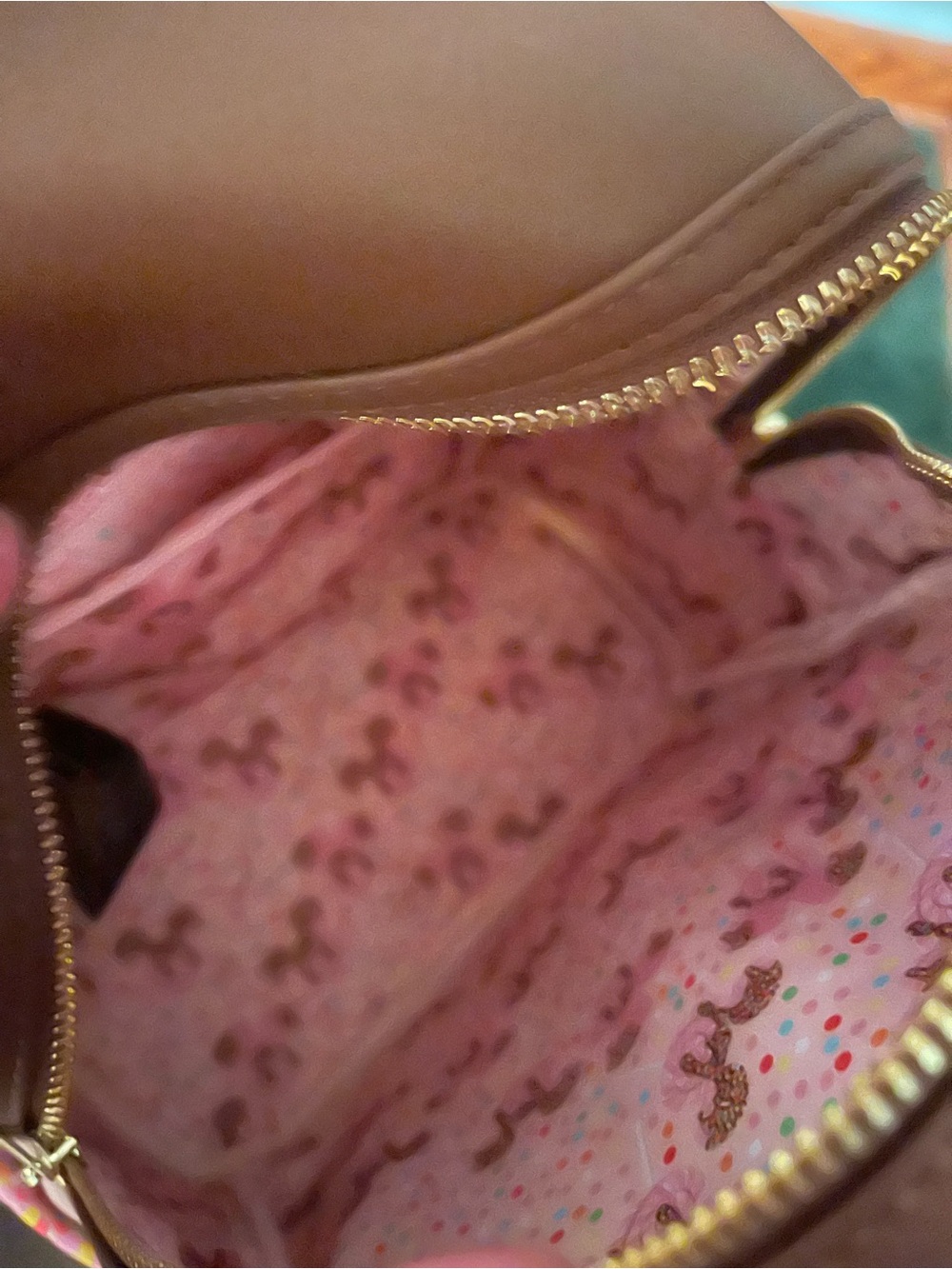 Loungefly Brown & Pink Minnie Ice Cream Drip Mini Backpack - Picture 6 of 6